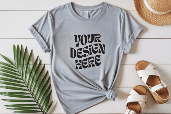 Download Bella Canvas 3001 Tshirt Flat Lay Mockup - Bella canvas 3001 tshirt Collection