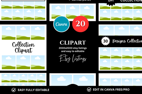 Download 20 Clipart Etsy Mockup - Premium Resources